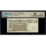 50.000 złotych, 1.12.1989; rzadsza seria N, bardzo nisk...