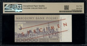 200,000 zloty, December 1, 1989; series A, numbering 0000000;...