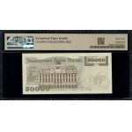 50.000 złotych, 16.11.1993; seria D, numeracja 7846226;...