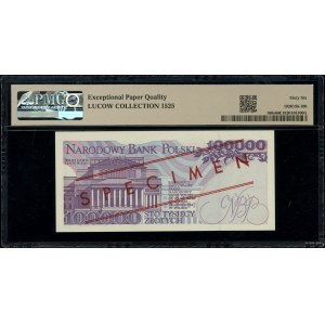100.000 złotych, 16.11.1993; seria A, numeracja 0000000...