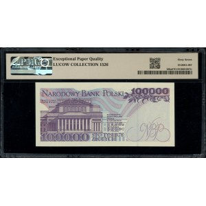 100.000 złotych, 16.11.1993; rzadka seria S, numeracja ...