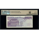 100.000 złotych, 16.11.1993; rzadka seria AC, numeracja...