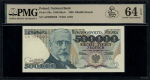 500,000 zloty, 20.04.1990; AD series, numbering 399894....