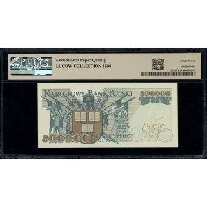500.000 oro, 16.11.1993; rara serie M, numerazione ...