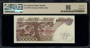 1,000,000 zloty, 15.02.1991; rarer series D, numerac...