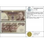 1.000.000 złotych, 15.02.1991; rzadsza seria D, numerac...