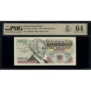 2.000.000 złotych, 16.11.1993; seria A, numeracja 31629...