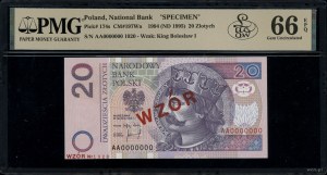 20 gold, 25.03.1994; London AA series, numbering 0....