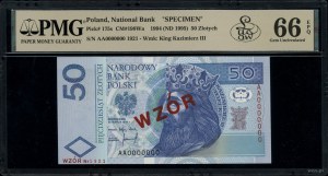 50 zloty, 25.03.1994; London AA series, numbering 0....