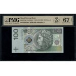 100 złotych, 25.03.1994; seria londyńska AA, numeracja ...