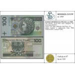 100 złotych, 25.03.1994; seria zastępcza YC, numeracja ...