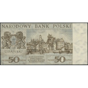 50 złotych, 2.01.1964; seria KH, numeracja 1204395, pró...
