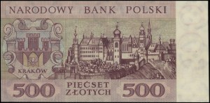 500 zloty, 2.01.1965; KH series, numbering 1204395, pr...