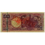 50 złotych, 1.03.1990; seria A, numeracja 0000000, czer...