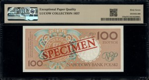 100 zloty, 1.03.1990; series A, numbering 0000000, check...