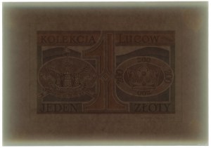The design of the 1 zloty banknote specially made...
