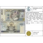 400 złotych, 24.12.1996; 400-lecie stołeczności Warszaw...
