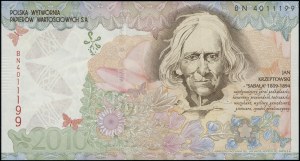 PWPW test banknote, 2010; Jan Krzeptowski 