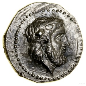 Tetradrachma, (ok. 350 pne); Aw: W obwódce perełkowej g...