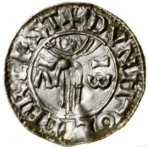 Denar typu First Hand, (979-985), Leicester, mincerz Du...