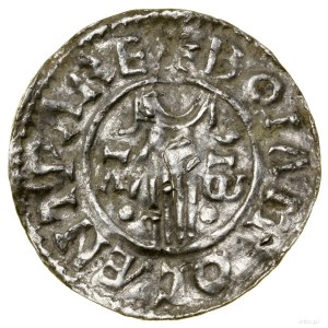 Second Hand denarius, (985-991), Canterbury, mince ...