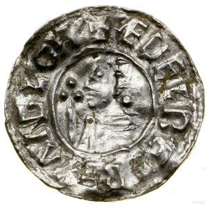 Denier de type Crux, (991-997), Londres, Edmund minster, Av :...