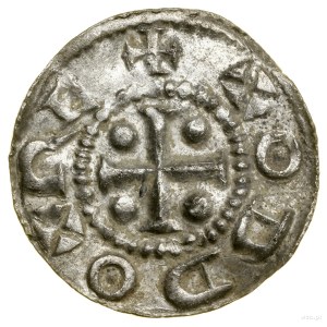 Denár, (983-1002), Dortmund; Av: řecký kříž, v každé...