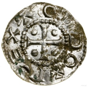 Denar, (983-996), Köln; Av: Kreuz, in jeder Ecke gegen den...
