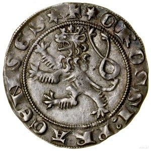 Prague penny, (1300-1305), Kutná Hora; Av: Crown, + EC....