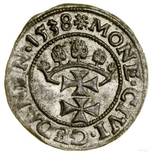 Sheląg, 1538, Gdansk; on the obverse the tip of the POLON legend....