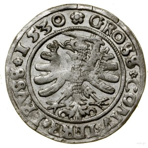 Grosz, 1530, Torun; ends of legends PRV / PRVSS, sword ...