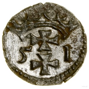 Denarius, 1551, Danzig; Białk.-Szw. 406, CNG 81.III, Kop. ...