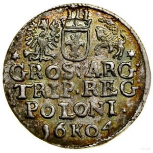 Trojak, 1604, Cracovie ; Iger K.04.1.a (R1), Kop. 1206 (R1...