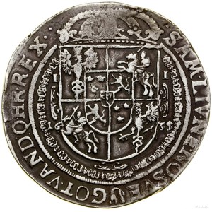 Thaler, 1635, Bydgoszcz; Av: mezza figura stretta di un sovrano in pr...