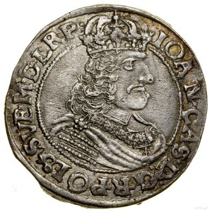 Ort, 1663, Toruń; popiersie władcy, na którego piersi O...