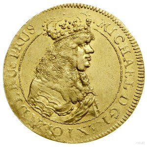 Ducato, 1670, Danzica; data traforata 1669; Av: Pop...