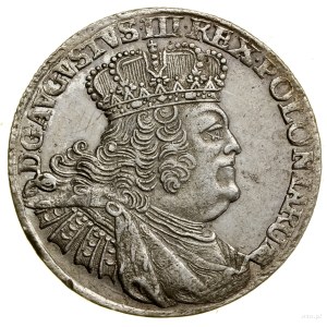 Ort, 1755 EC, Leipzig; portrait type with large head of ruler....