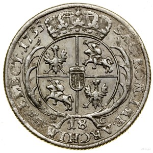 Ort, 1755 EC, Leipzig; portrait type with large head of ruler....