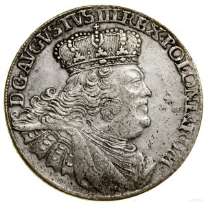 Ort, 1755 EC, Leipzig; portrait type with large head of ruler....