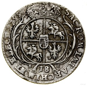Ort, 1755 EC, Leipzig; portrait type with large head of ruler....