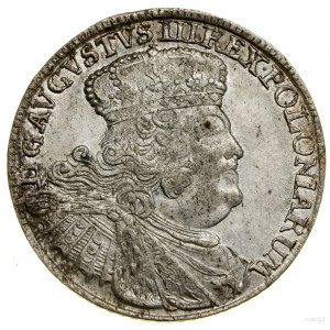 Ort, 1756 EC, Lipsko; portrétny typ s veľkou panovníkovou hlavou....