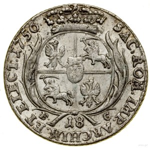 Ort, 1756 EC, Lipsko; portrétny typ s veľkou panovníkovou hlavou....