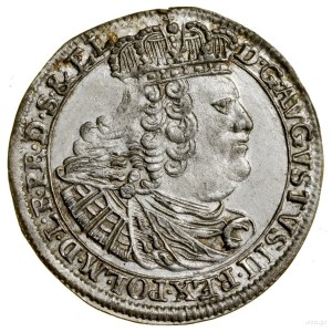 Šesťpence, 1760, Danzig; odroda s okrajmi na averze a ...
