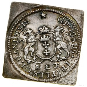 Troy clipper made of pure silver, 1760, Gdansk; under tarc...