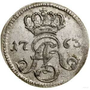 Trojak, 1763 DB, Toruň; vzácná odrůda s chybou v legen...
