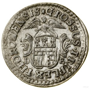 Trojak, 1763 DB, Toruň; vzácná odrůda s chybou v legen...