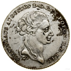 Six-gold thaler, 1794, Warsaw; Av: King's head in...