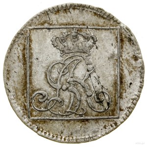 Silberpfennig, 1766 FS, Warschau; Krone über Monogramm....