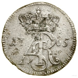 Trojak, 1765 SB, Torun; auf der Rückseite beginnt das Sternchen ...