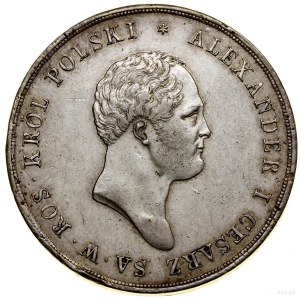 10 gold, 1822 IB, Warsaw; Av: Tsar's head to right and.